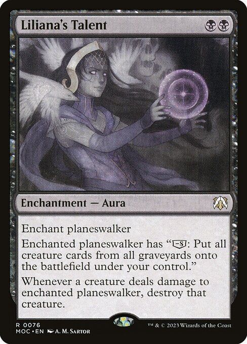 Liliana's Talent (76) [March of the Machine Commander]