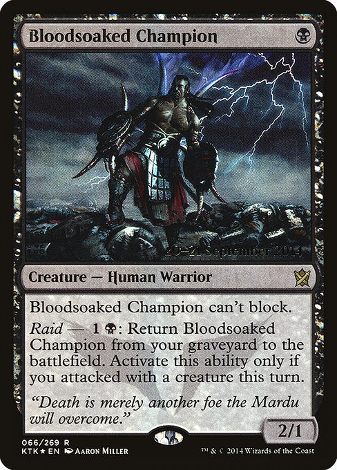 Bloodsoaked Champion (66s) [Khans of Tarkir Promos]