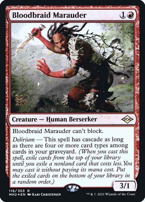 Bloodbraid Marauder (116s) [Modern Horizons 2 Promos]
