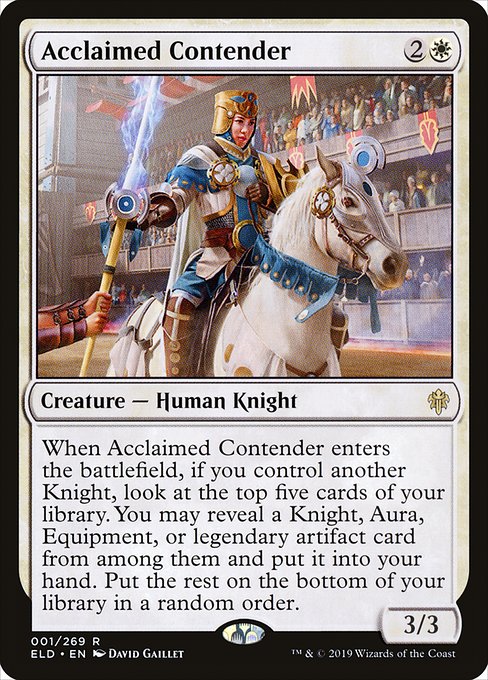 Acclaimed Contender (1) [Throne of Eldraine]