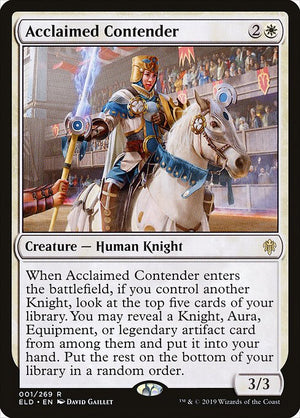 Acclaimed Contender (1) [Throne of Eldraine]