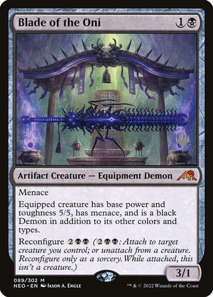 Blade of the Oni (89p) [Kamigawa: Neon Dynasty Promos]