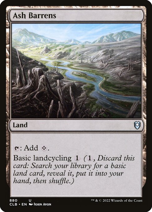 Ash Barrens (880) [Commander Legends: Battle for Baldur's Gate]