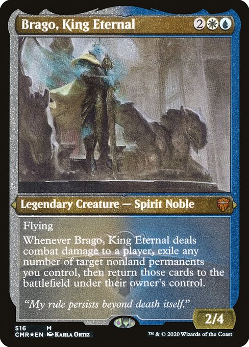 Brago, King Eternal (516) [Commander Legends] [Etched]