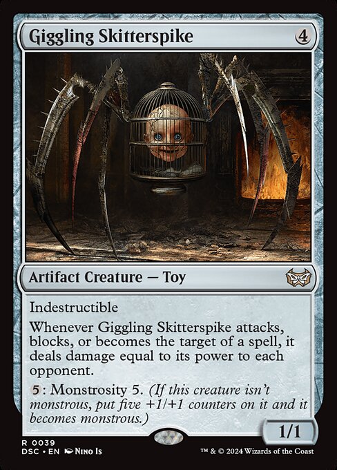 Giggling Skitterspike (39) [Duskmourn: House of Horror Commander]