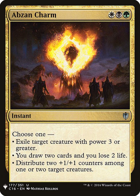 Abzan Charm (C16-177) [The List]