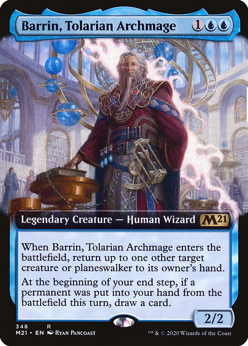 Barrin, Tolarian Archmage (348) [Core Set 2021] [Extended Art]