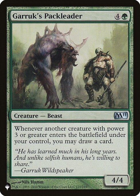 Garruk's Packleader (M11-177) [The List]