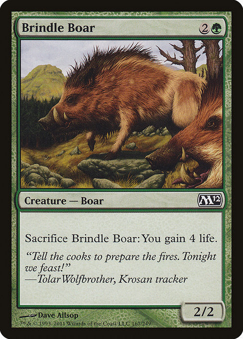 Brindle Boar (167) [Magic 2012]