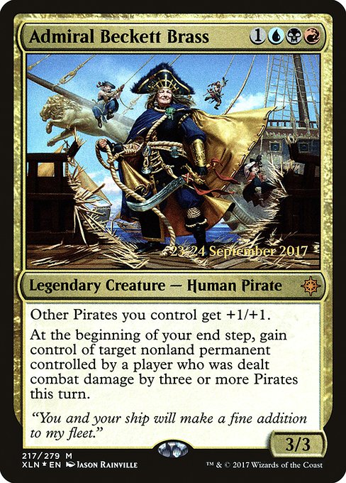 Admiral Beckett Brass (217s) [Ixalan Promos]