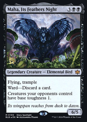 Maha, Its Feathers Night (100s) [Bloomburrow Promos]