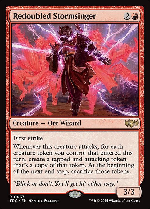 Redoubled Stormsinger (37) [Tarkir: Dragonstorm Commander]