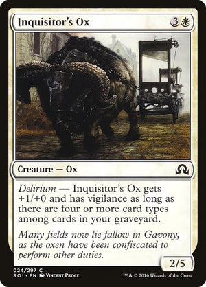 Inquisitor's Ox (24) [Shadows over Innistrad]