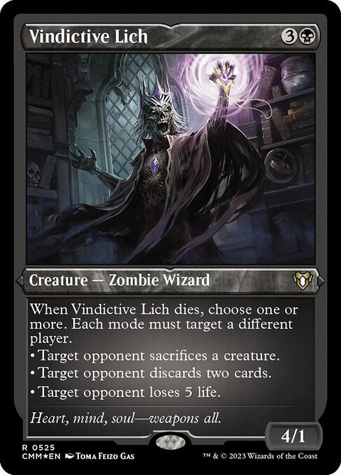 Vindictive Lich (525) [Commander Masters]