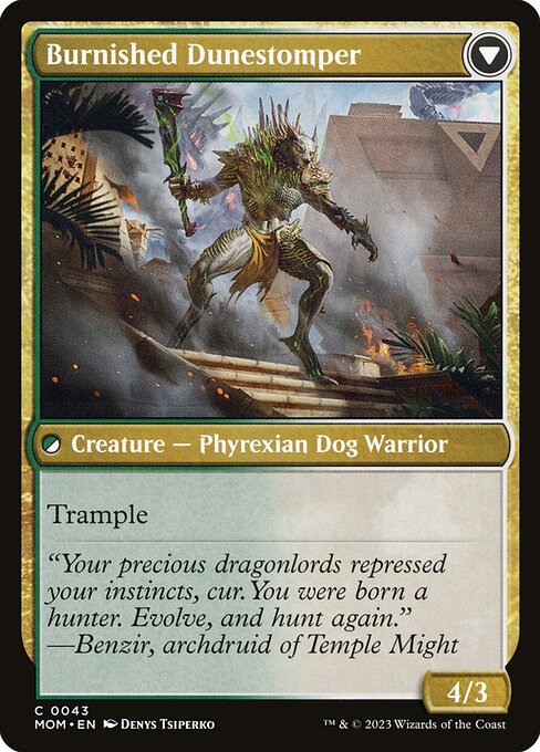 Tarkir Duneshaper // Burnished Dunestomper (43) [March of the Machine] Reverse