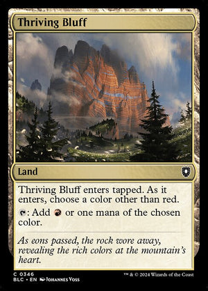 Thriving Bluff (346) [Bloomburrow Commander]