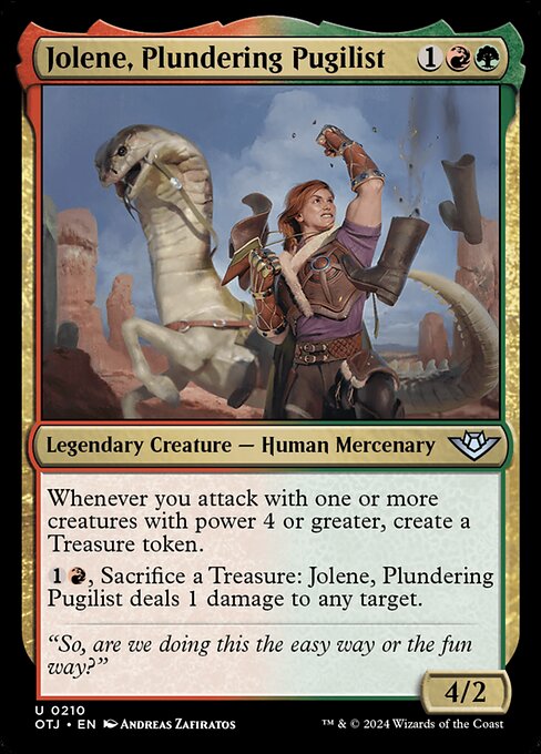 Jolene, Plundering Pugilist (210) [Outlaws of Thunder Junction]