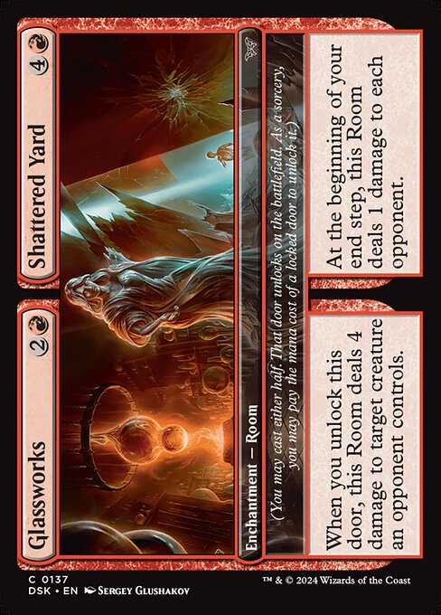 Glassworks // Shattered Yard (137) [Duskmourn: House of Horror]