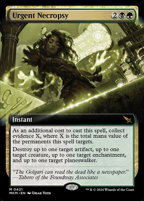 Urgent Necropsy (421) [Murders at Karlov Manor] [Extended Art]