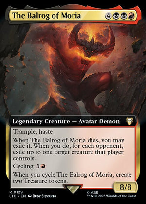 The Balrog of Moria (129) [Tales of Middle-earth Commander] [Extended Art]