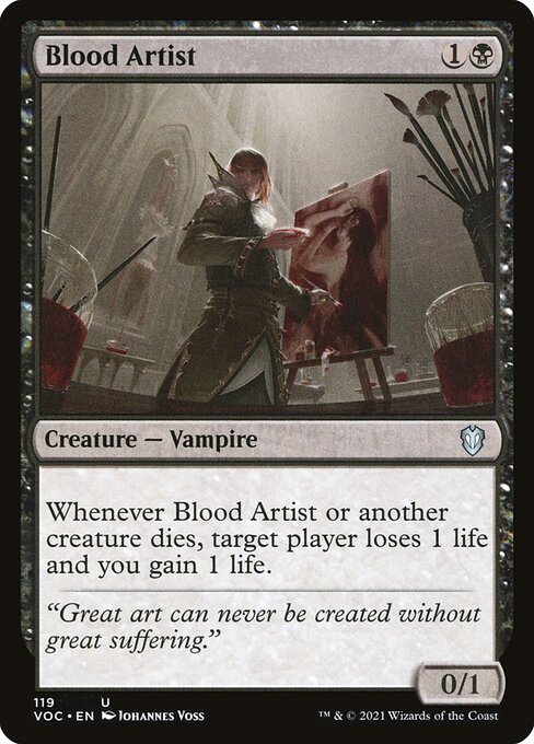 Blood Artist (119) [Crimson Vow Commander]