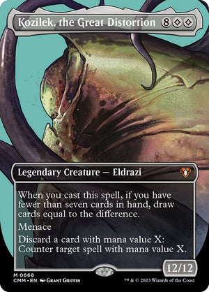 Kozilek, the Great Distortion (668) [Commander Masters] [Borderless]