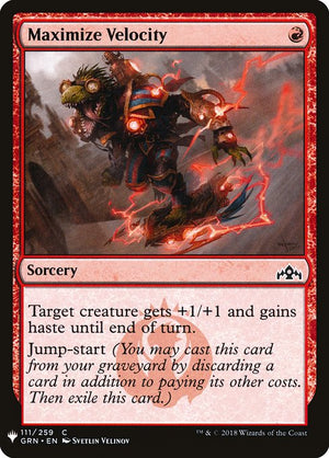 Maximize Velocity (GRN-111) [The List]