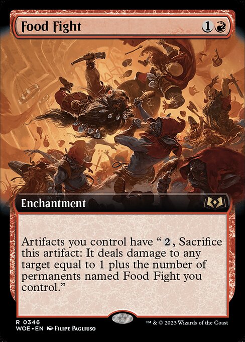 Food Fight (346) [Wilds of Eldraine] [Extended Art]