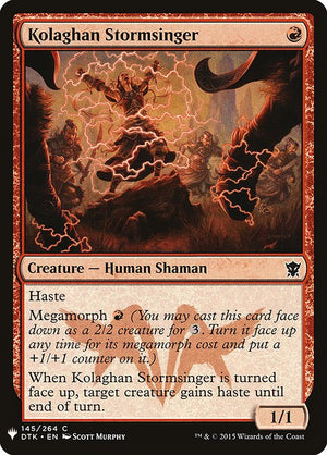 Kolaghan Stormsinger (DTK-145) [The List]