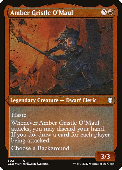 Amber Gristle O'Maul (502) [Commander Legends: Battle for Baldur's Gate]