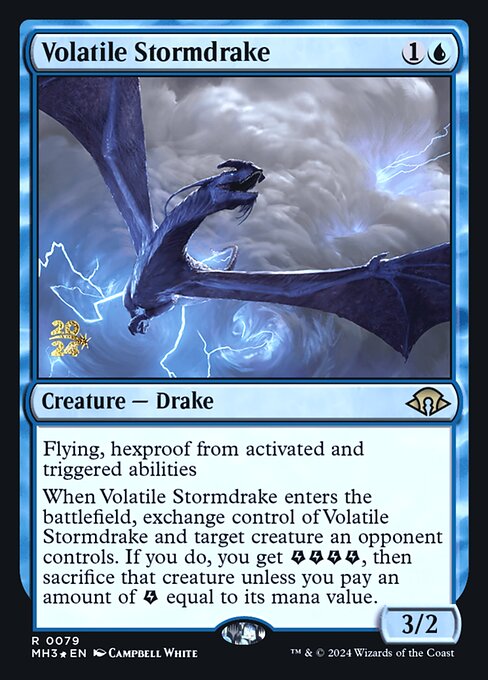 Volatile Stormdrake (79s) [Modern Horizons 3 Promos]