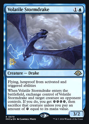 Volatile Stormdrake (79s) [Modern Horizons 3 Promos]