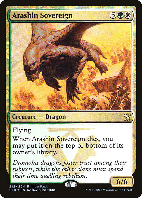 Arashin Sovereign (212) [Dragons of Tarkir Promos]