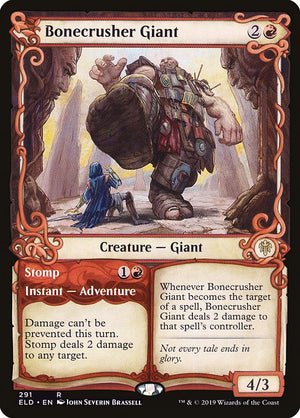 Bonecrusher Giant // Stomp (291) [Throne of Eldraine] [Showcase]