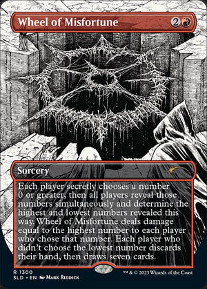 Wheel of Misfortune (1300) [Secret Lair Drop] [Borderless]
