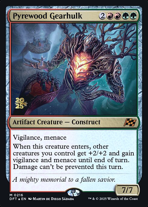 Pyrewood Gearhulk (216s) [Aetherdrift Promos]