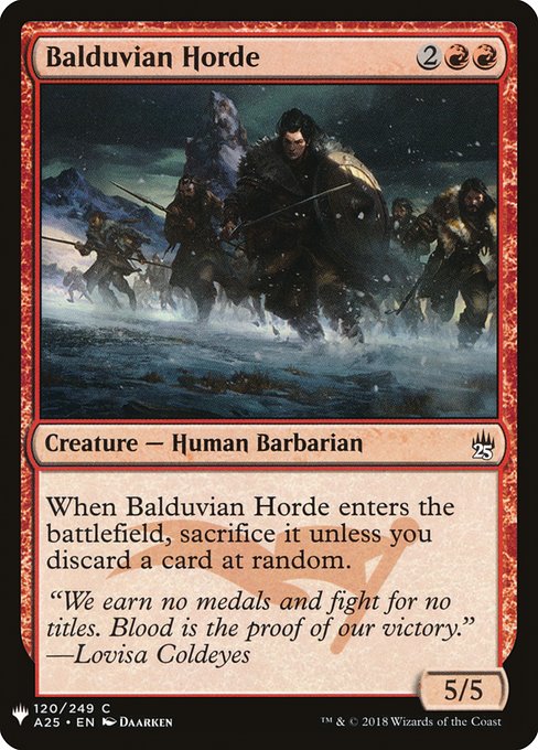 Balduvian Horde (A25-120) [The List]