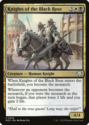 Knights of the Black Rose (332) [March of the Machine Commander]