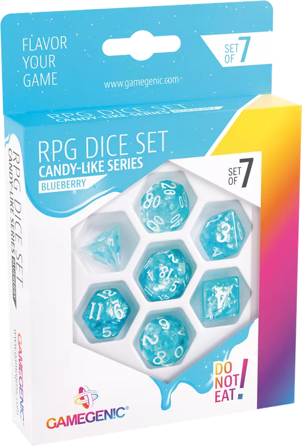 Gamegenic - Candy-like Series: RPG Dice Set (Set of 7) - Blueberry
