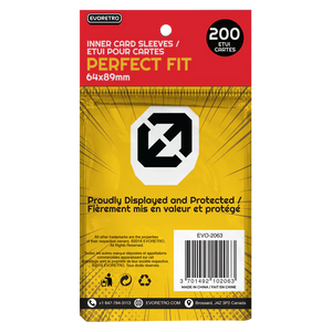 Evoretro Perfect Fit Sleeves Clear 200ct