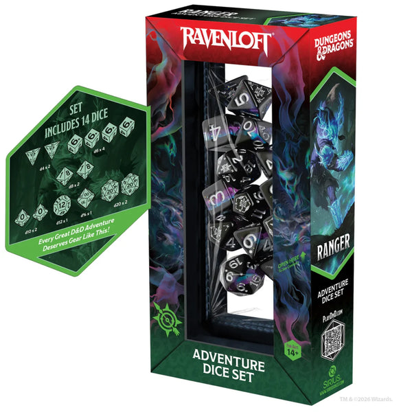 DND ADVENTURE DICE RANGER: BLACK/BLUE