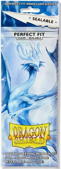 Dragon Shield Sleeves Perfect Fit Sealable Clear 100ct