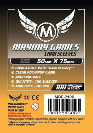 Mayday Standard Sails of Glory Sleeves 50mm x 75mm 100ct