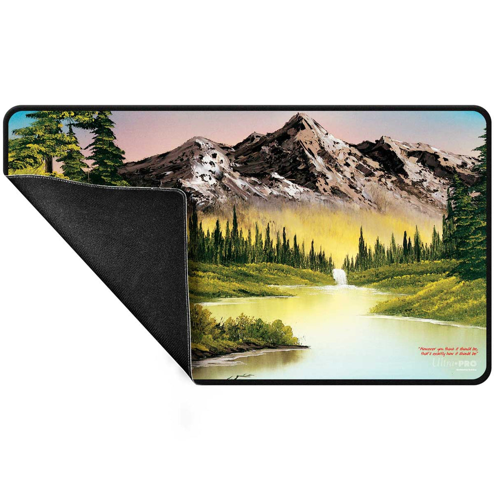 UP Playmat Bob Ross Mountain Retreat Black Stitched