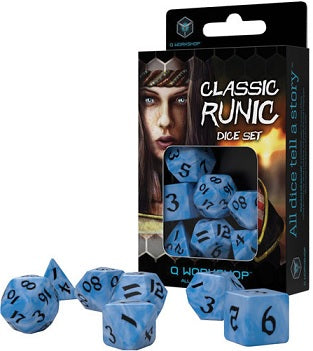 Classic Runic Dice Set: Glacier/Black