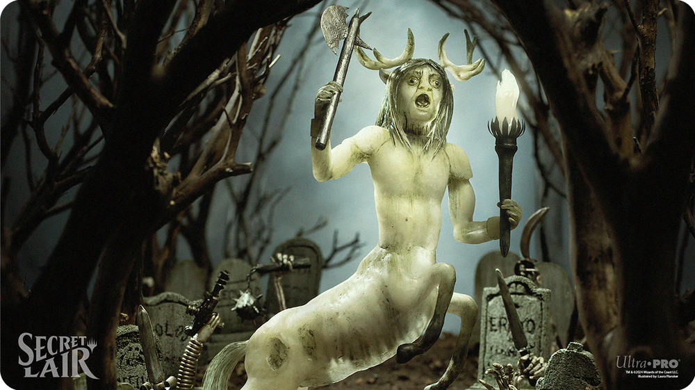 UP Playmat MTG Secret Lair March 2024 Diabolical Dioramas, Karador, Ghost Chieftain