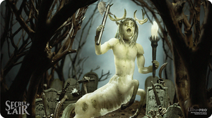 UP Playmat MTG Secret Lair March 2024 Diabolical Dioramas, Karador, Ghost Chieftain
