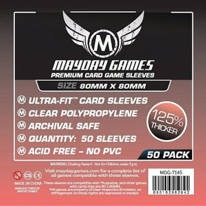 Mayday Thick Sleeves 80mm x 80mm 50ct