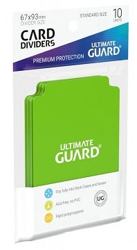 UG CARD DIVIDERS LIGHT GREEN