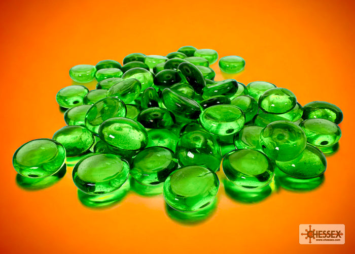 Chessex: Glass Stones Translucent Green
